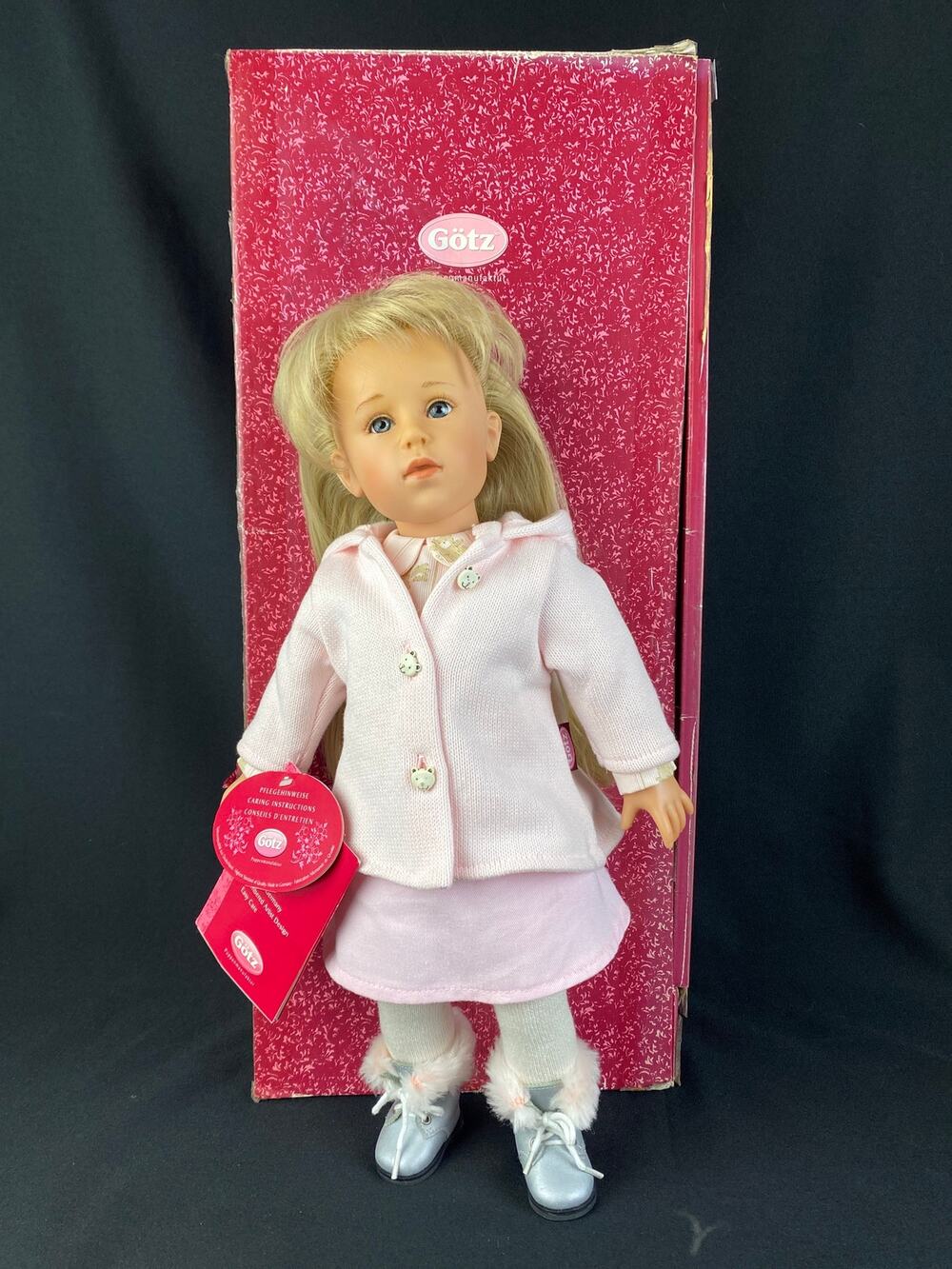 GOTZ DOLL Flora 2001 Sissel Skille Limited Edition 18 Inch Blonde Vinyl Girl